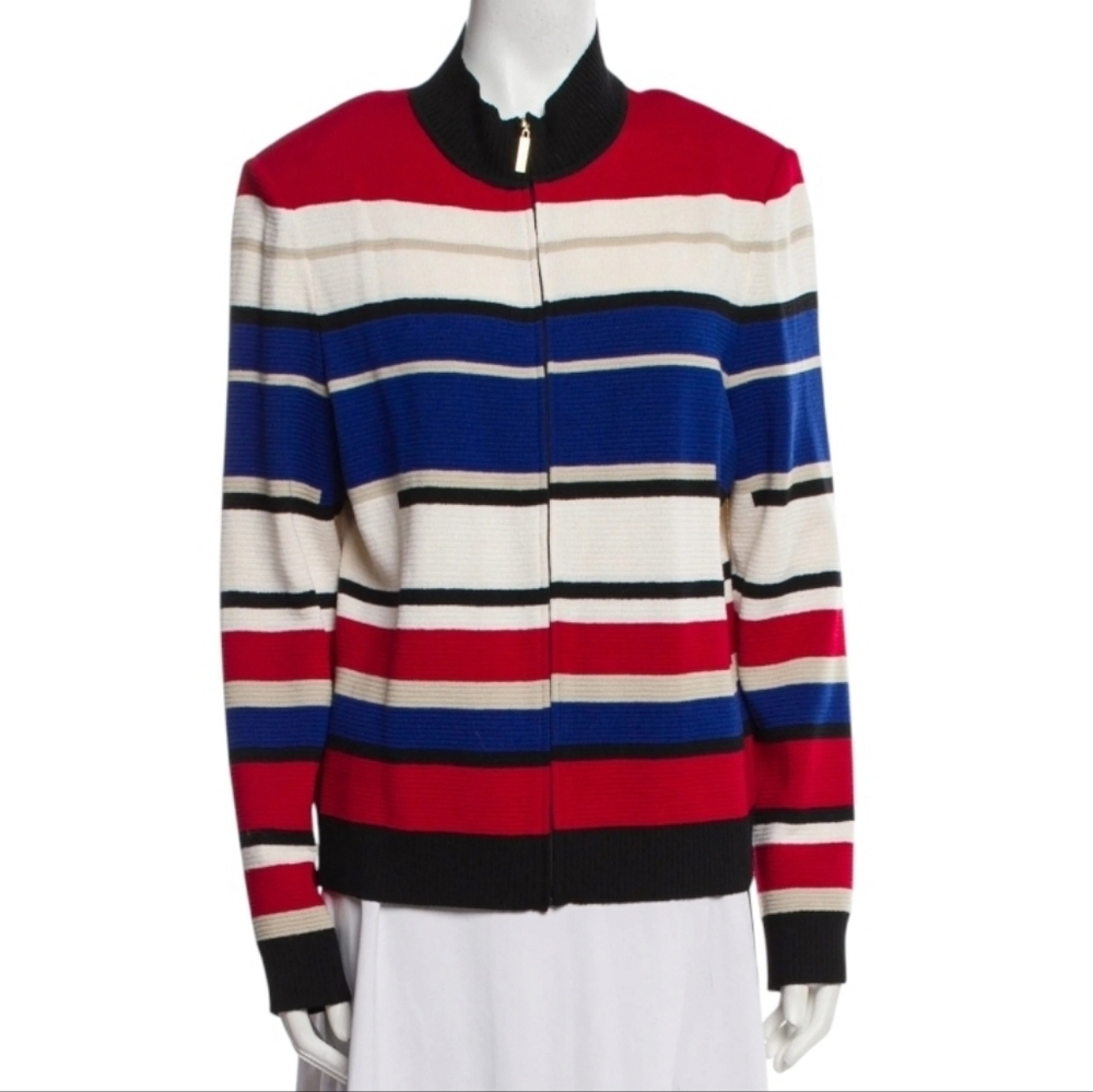 St John Zip Front Sweater